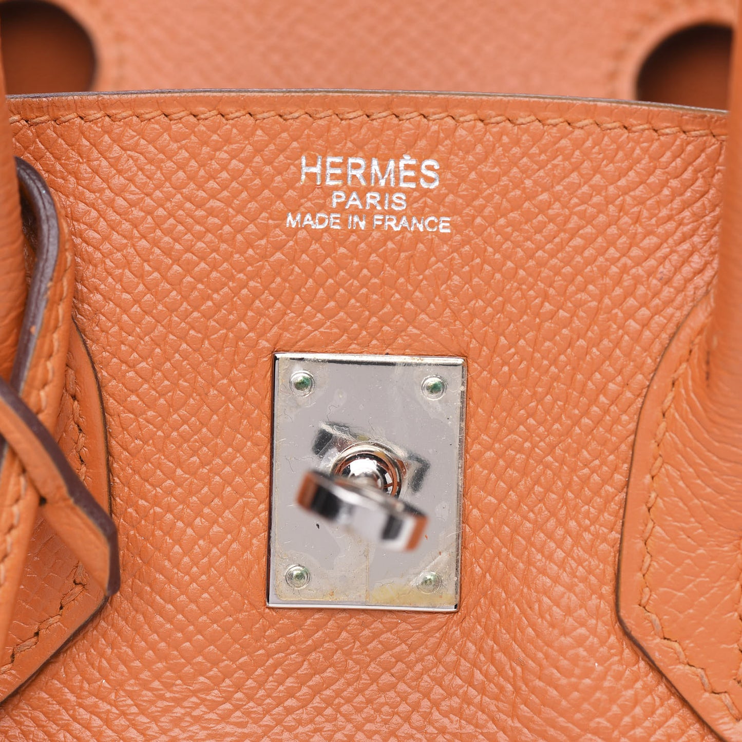 Epsom Birkin 25 Orange