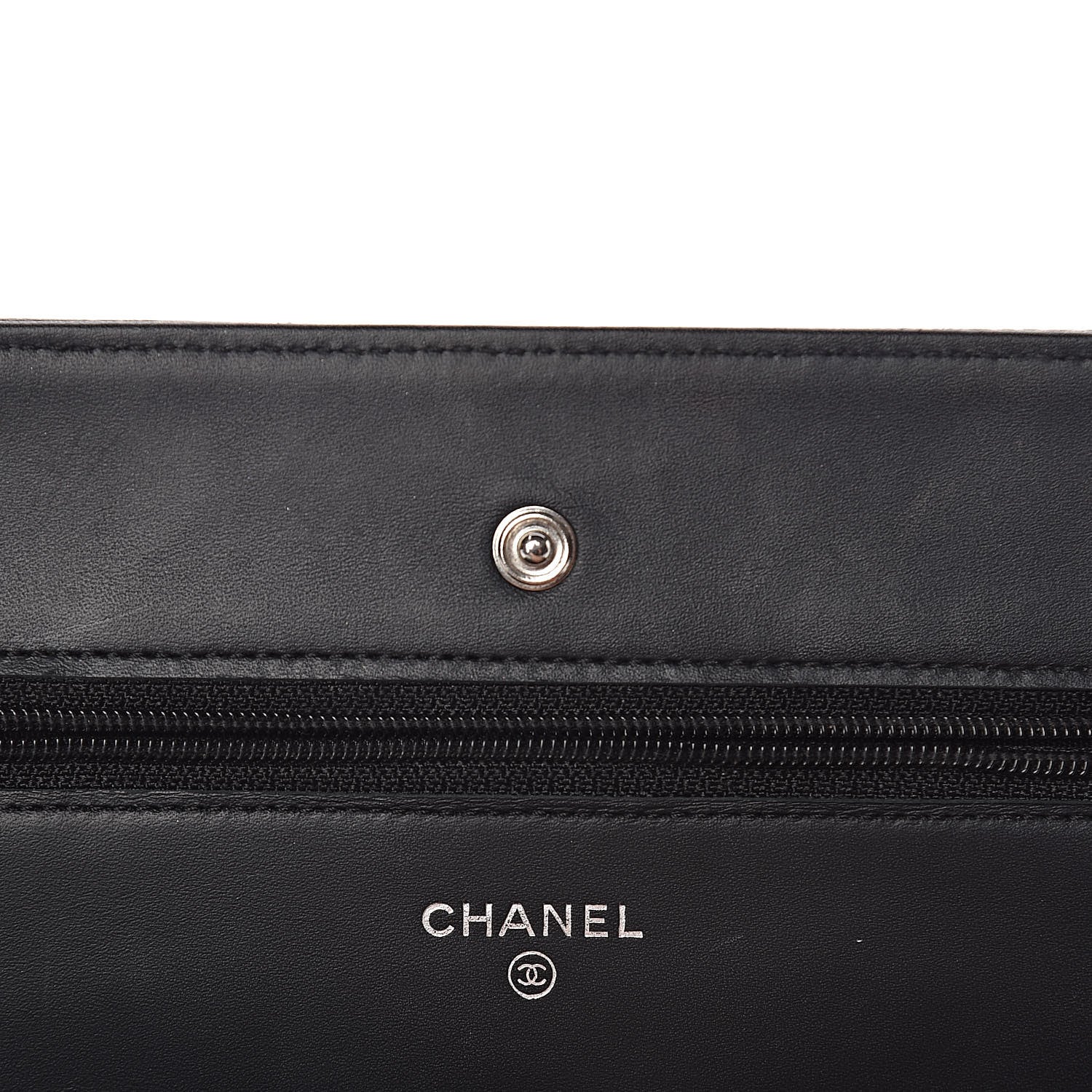 Chanel Caviar Timeless CC Wallet On Chain WOC Black 11 of 16