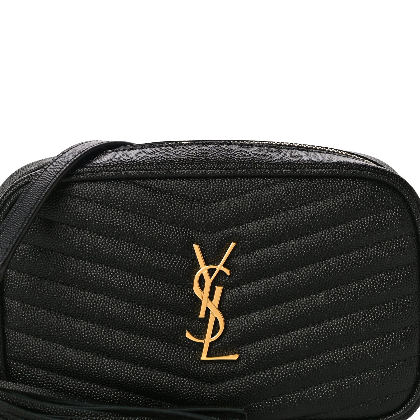 Grain De Poudre Matelasse Monogram Mini Lou Camera Bag Black