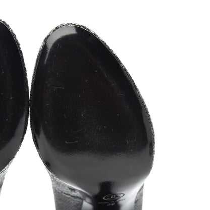 Chanel Sequin Pumps 39 Black 9 of 9