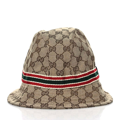 Gucci Monogram Web Bucket Hat XL Brown 2 of 7