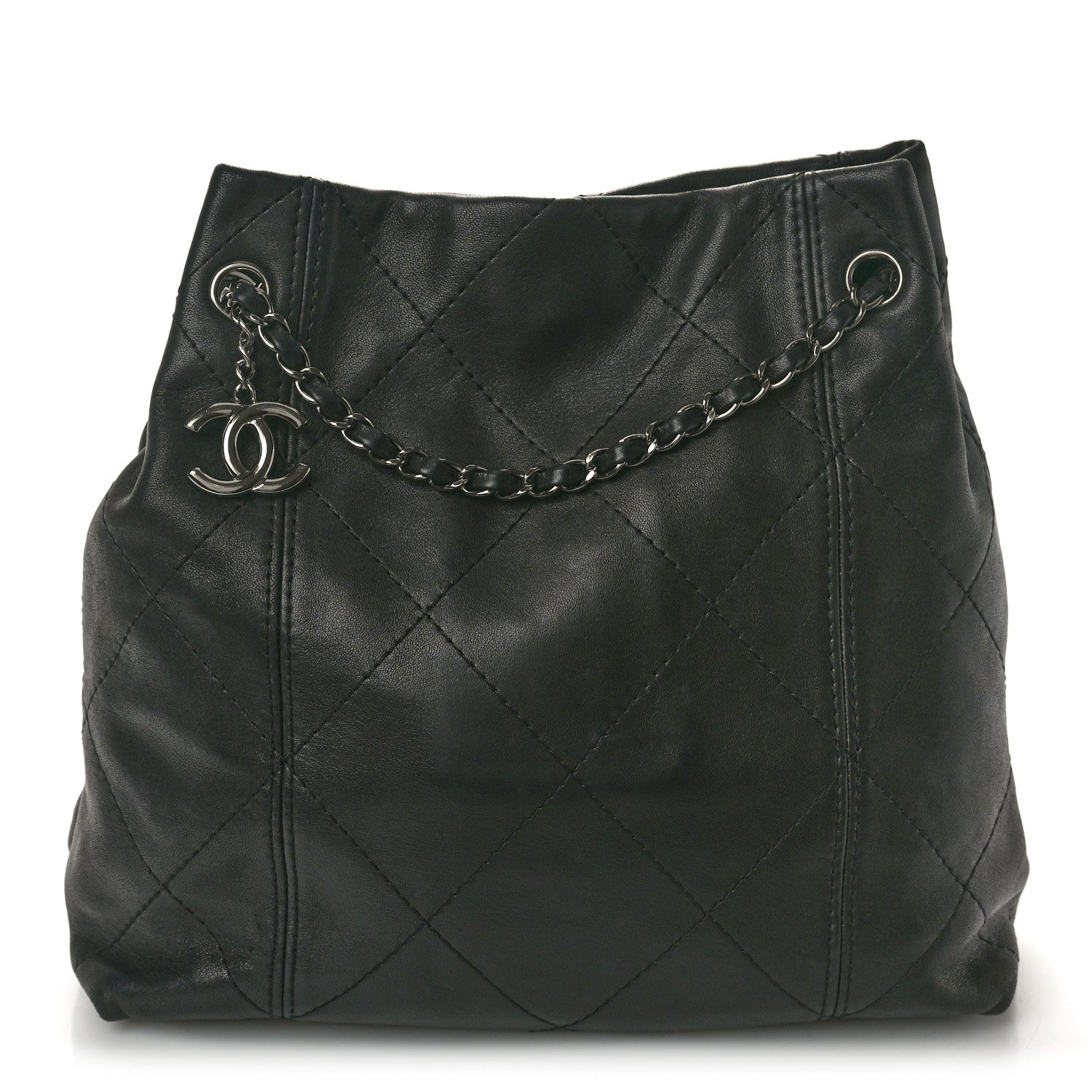 Chanel Lambskin Quilted Small Soft Touch Shoulder Bag Black 1 of 11