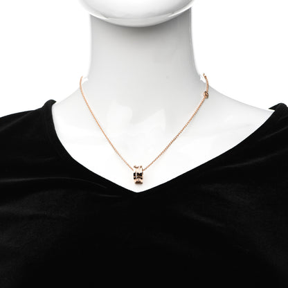 Bulgari 18K Rose Gold Diamond B.Zero1 Legend Pendant Necklace 2 of 7
