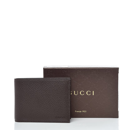 Gucci Dollar Calfskin Bi-Fold Wallet Dark Brown 9 of 9