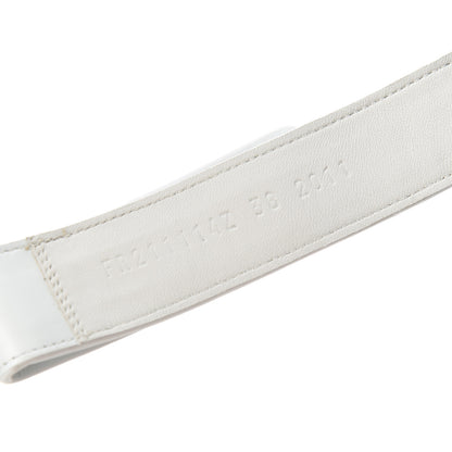 Hermes Calfskin Womens Chypre Sandals 38 White 8 of 11