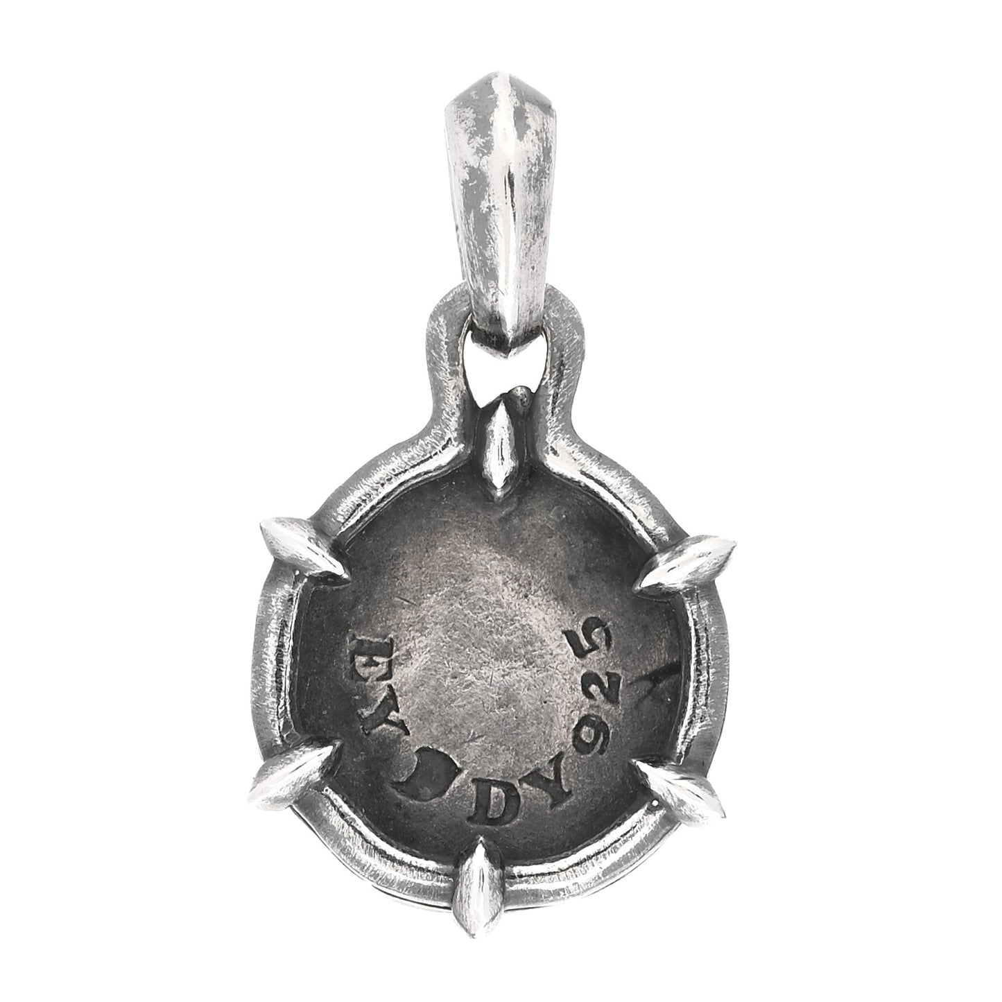 Sterling Silver Greek Coin Amulet Pendant