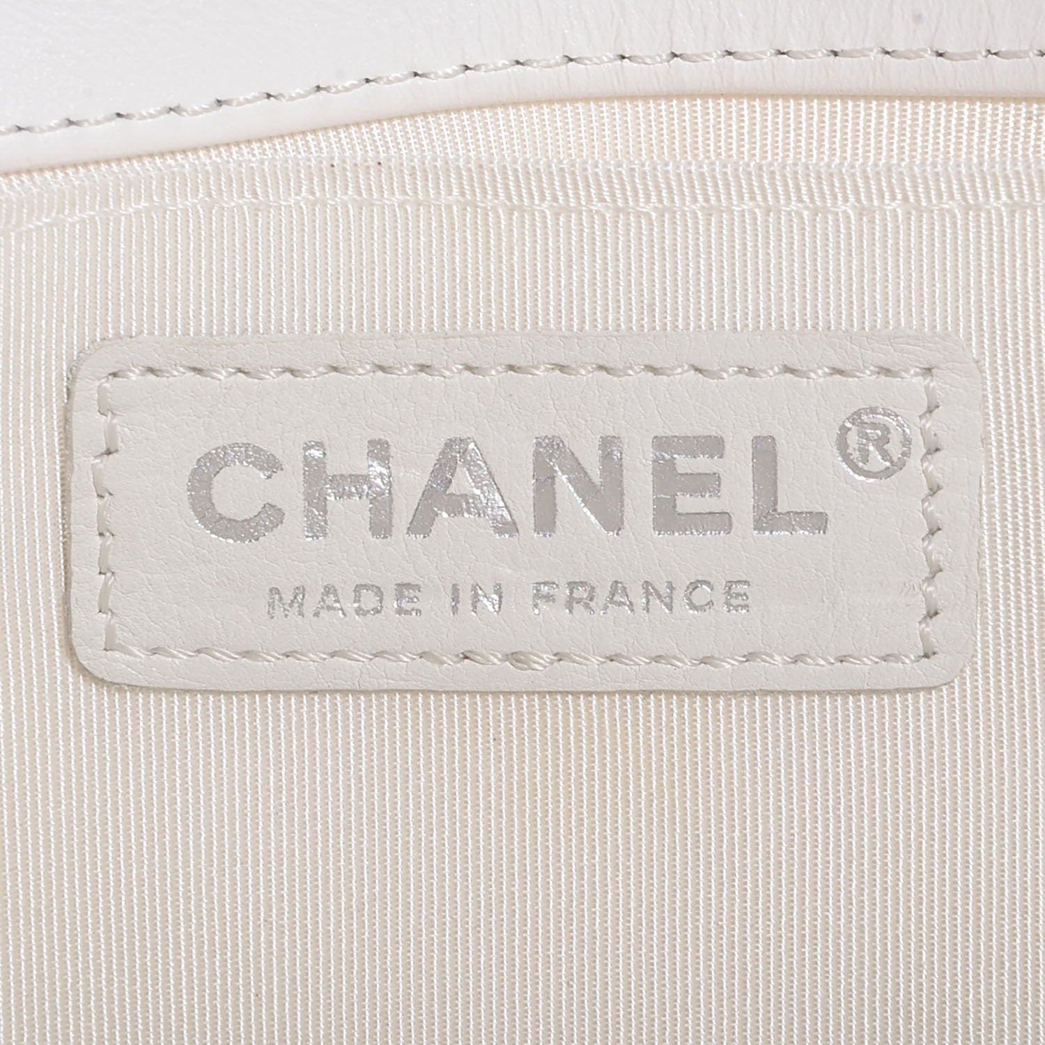 Chanel Patent Tweed Medium Boy Flap White 6 of 8