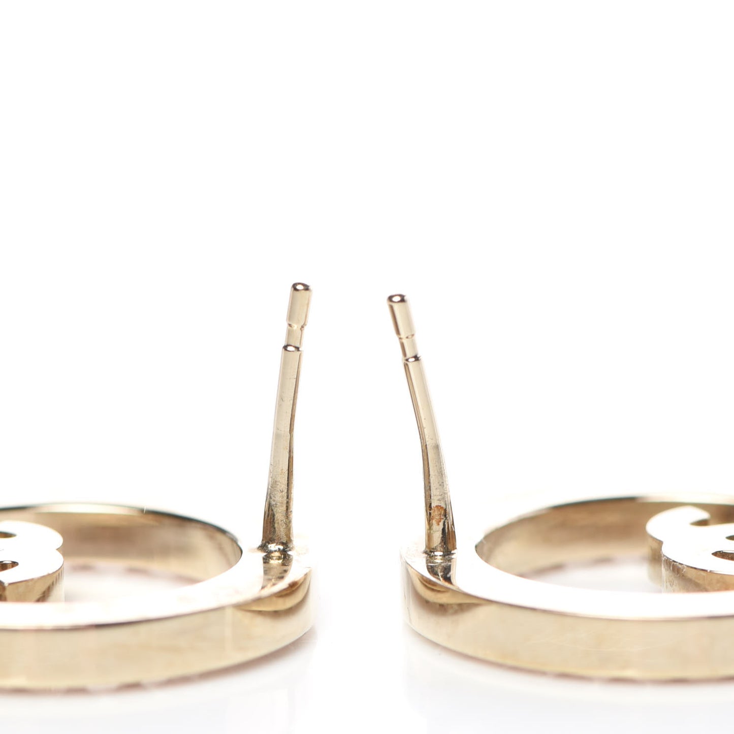 Crystal CC Earrings Pink Gold
