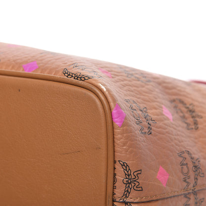 MCM Visetos Spektrum Medium Anya Shopper Tote Cognac 11 of 19