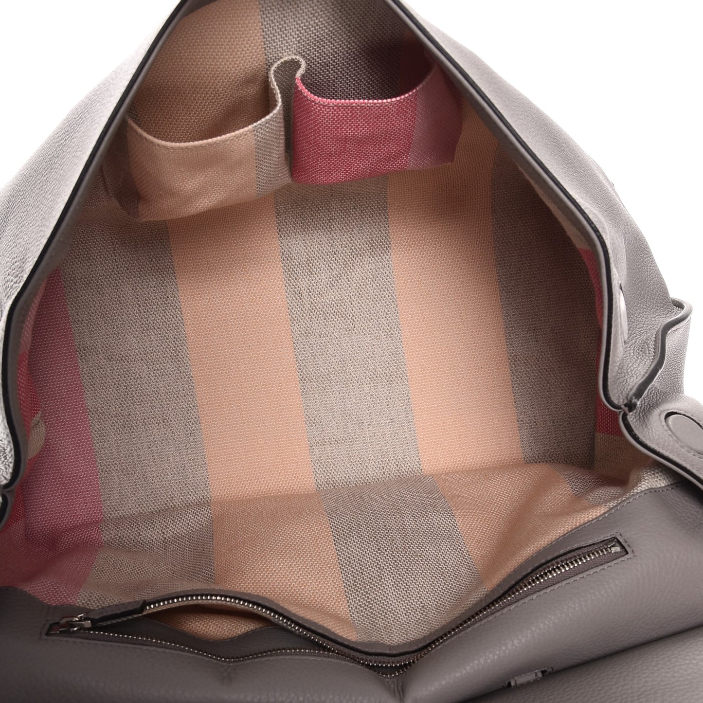 Cellarius Calfskin Large Bamboo Daily Top Handle Bag Storm Grey