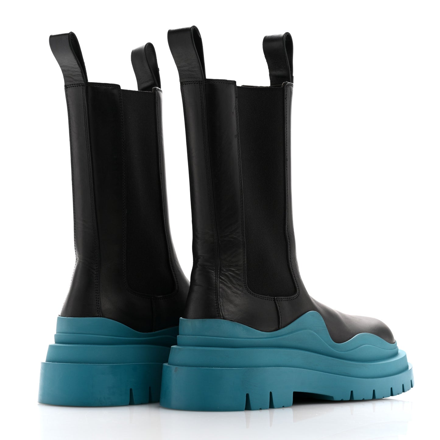 Calfskin Mens The Tire Chelsea Boots 37 Black Blaster