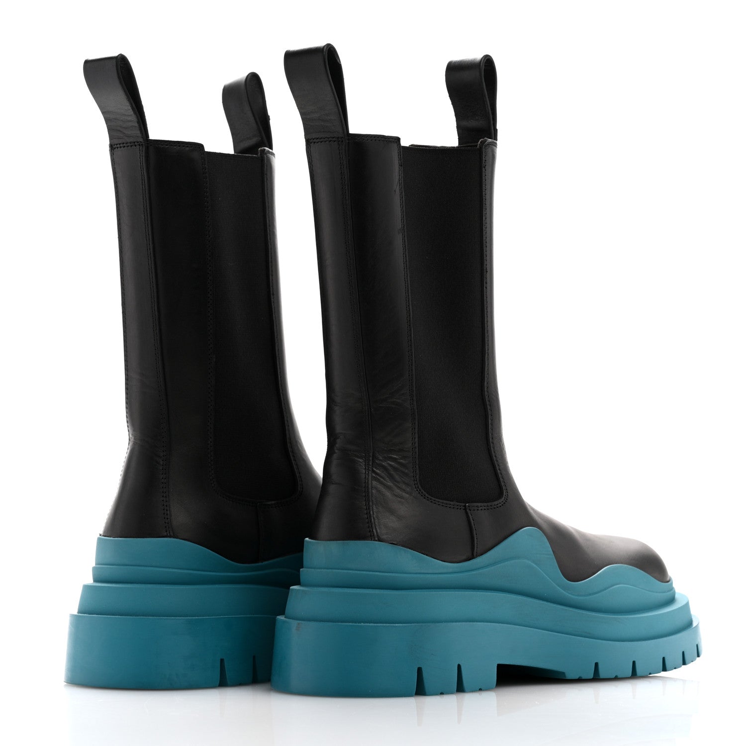 Bottega Veneta Calfskin Mens The Tire Chelsea Boots 37 Black Blaster 5 of 9