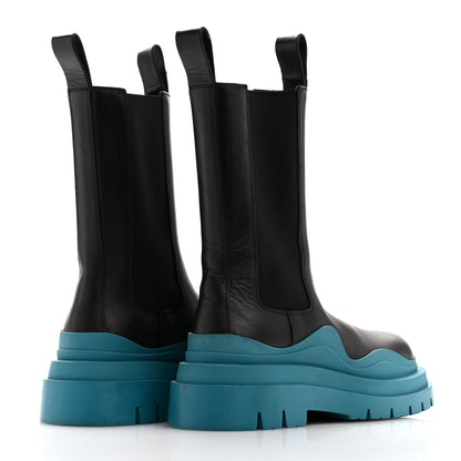 Bottega Veneta Calfskin Mens The Tire Chelsea Boots 37 Black Blaster 5 of 9