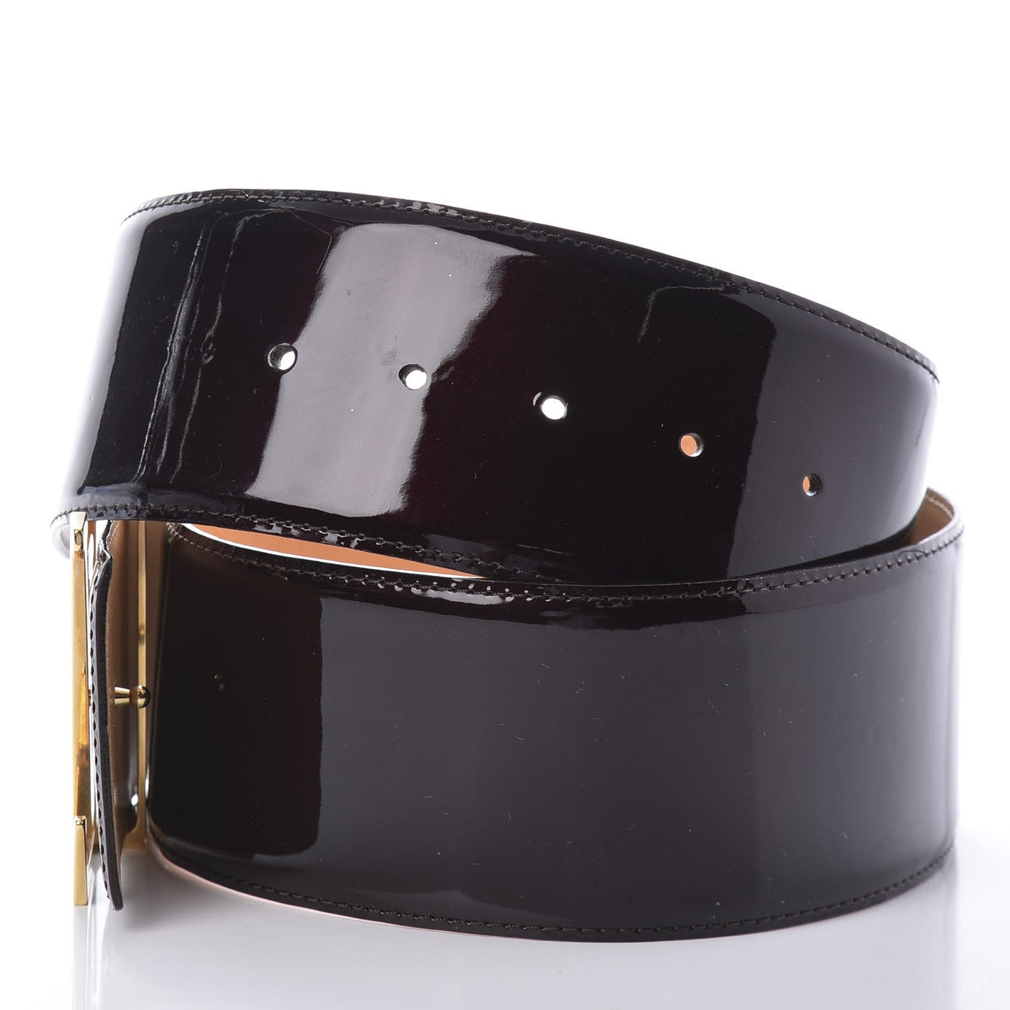 Patent LV Facettes Belt 85 34 Amarante