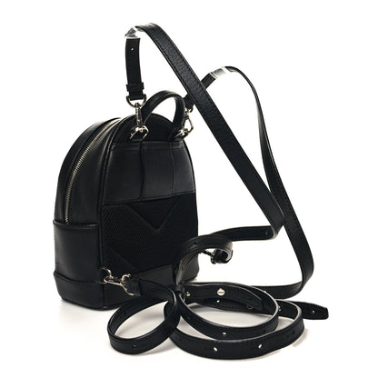 MCM Calfskin Pop Rabbit Mini Backpack Black 2 of 10