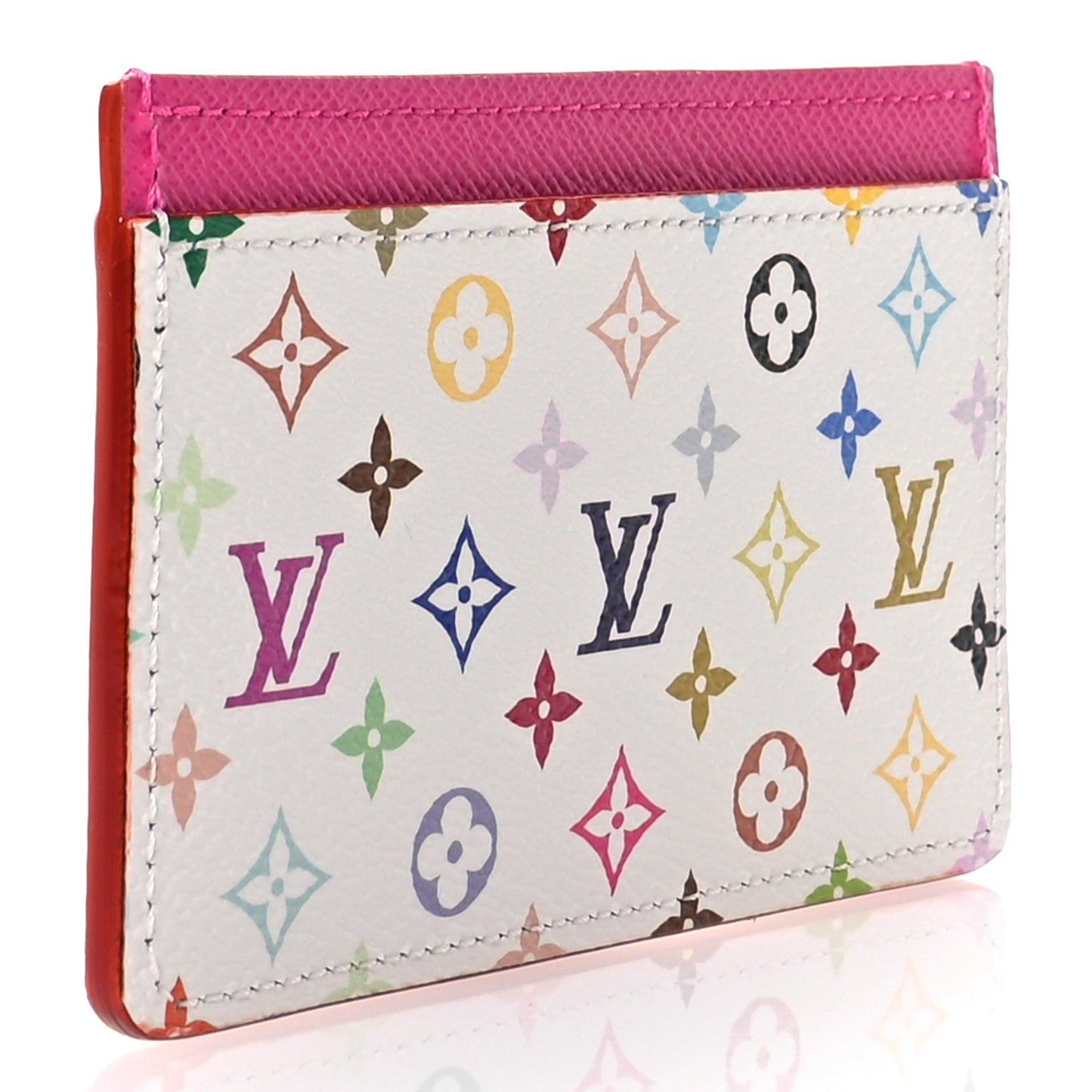 LV X TM Monogram Multicolor Card Holder Kawaii Pink
