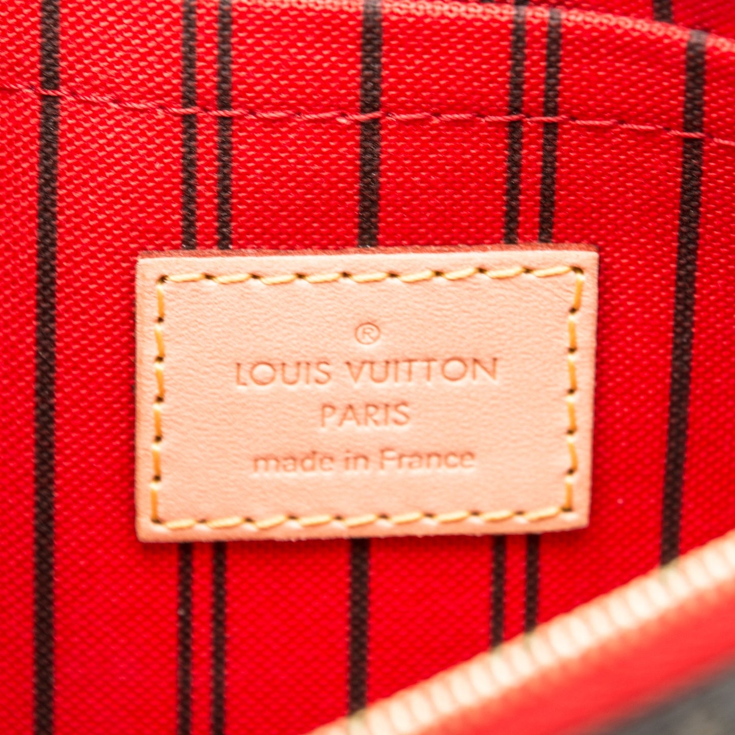 Monogram Neverfull MM GM Pochette Cherry