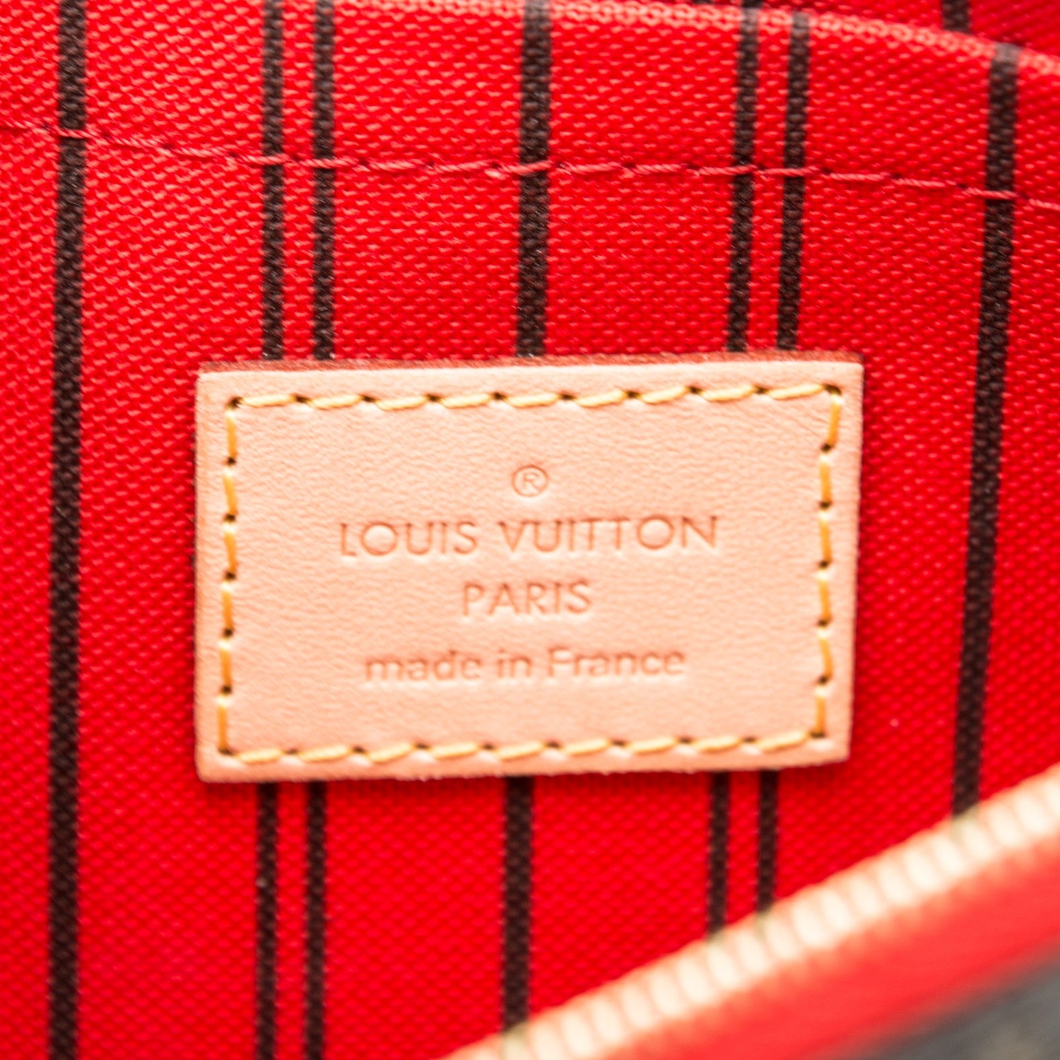Louis Vuitton Monogram Neverfull MM GM Pochette Cherry 6 of 7