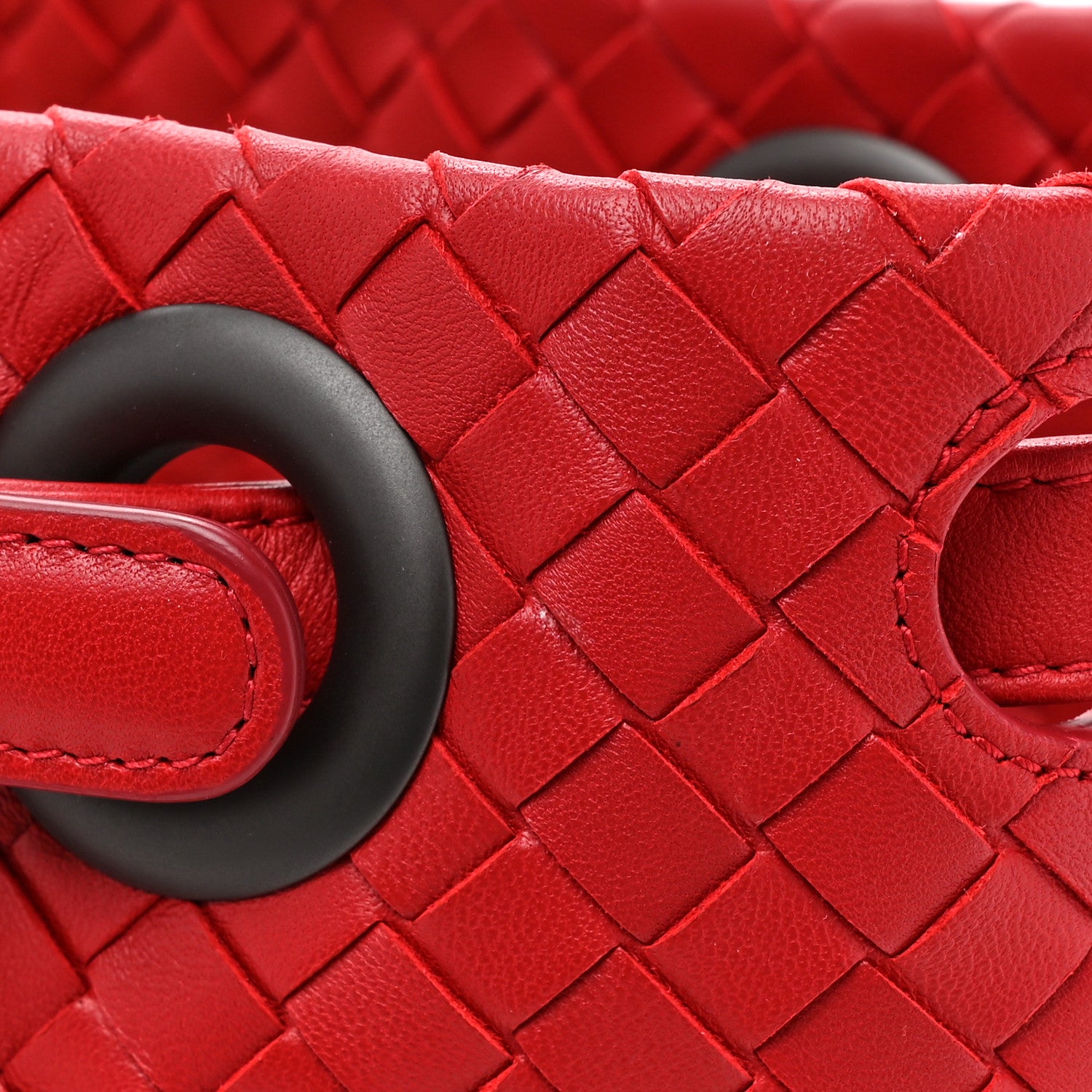 Bottega Veneta Nappa Intrecciato Bella Tote Red 14 of 14