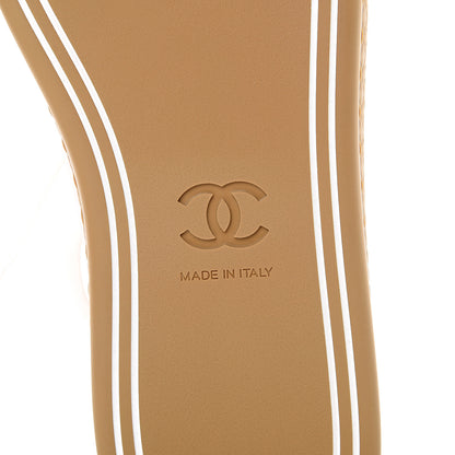 Chanel Cork Jetty Sneaker 41.5 Brown White 5 of 7