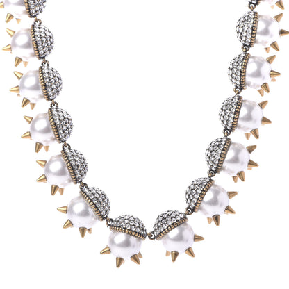 Gucci Spike Embellished Pearl Necklace 1 of 5