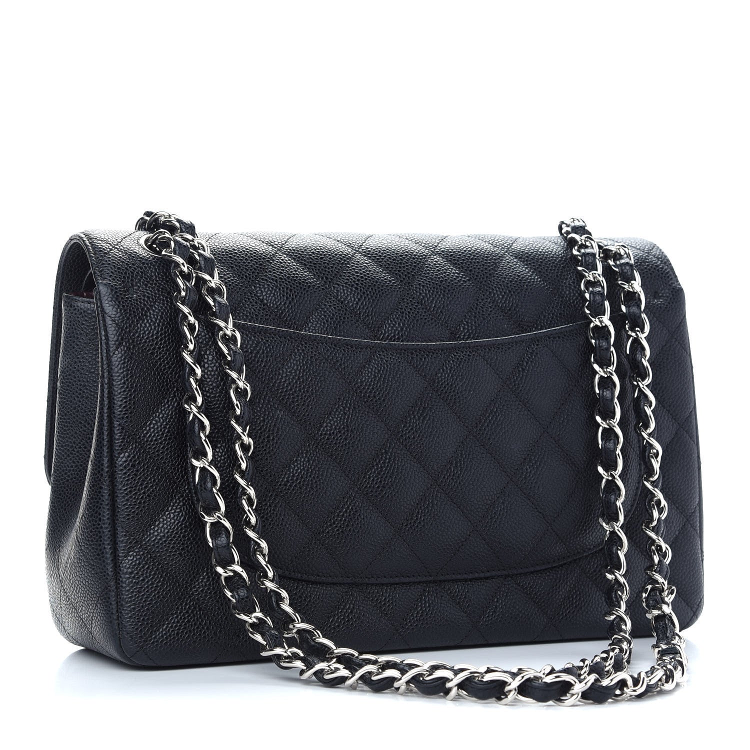 Chanel Caviar Quilted Jumbo Double Flap Black 3 of 11