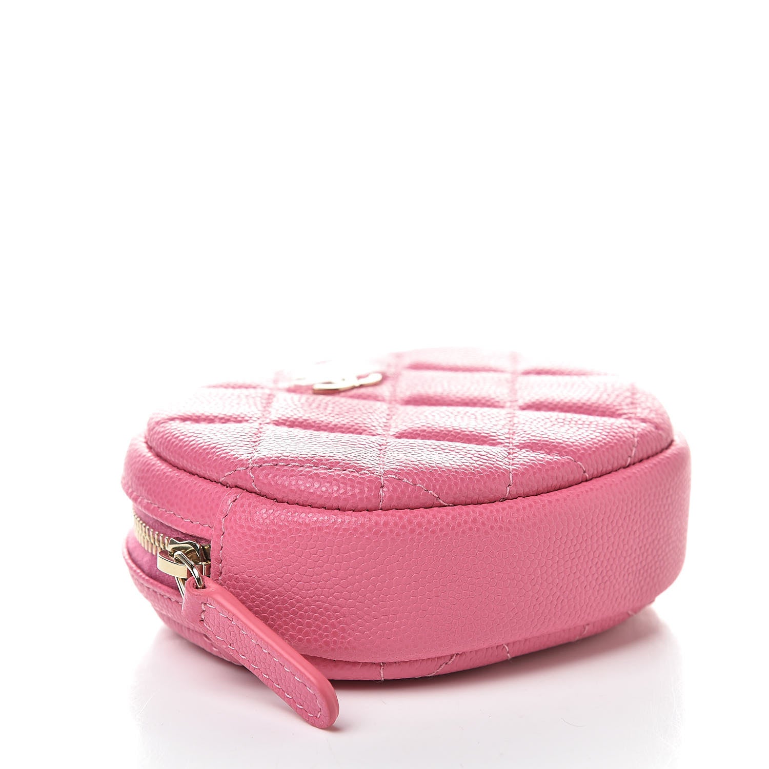 Chanel Caviar Quilted Zip Around Classic Coin Purse Pink 4 of 8