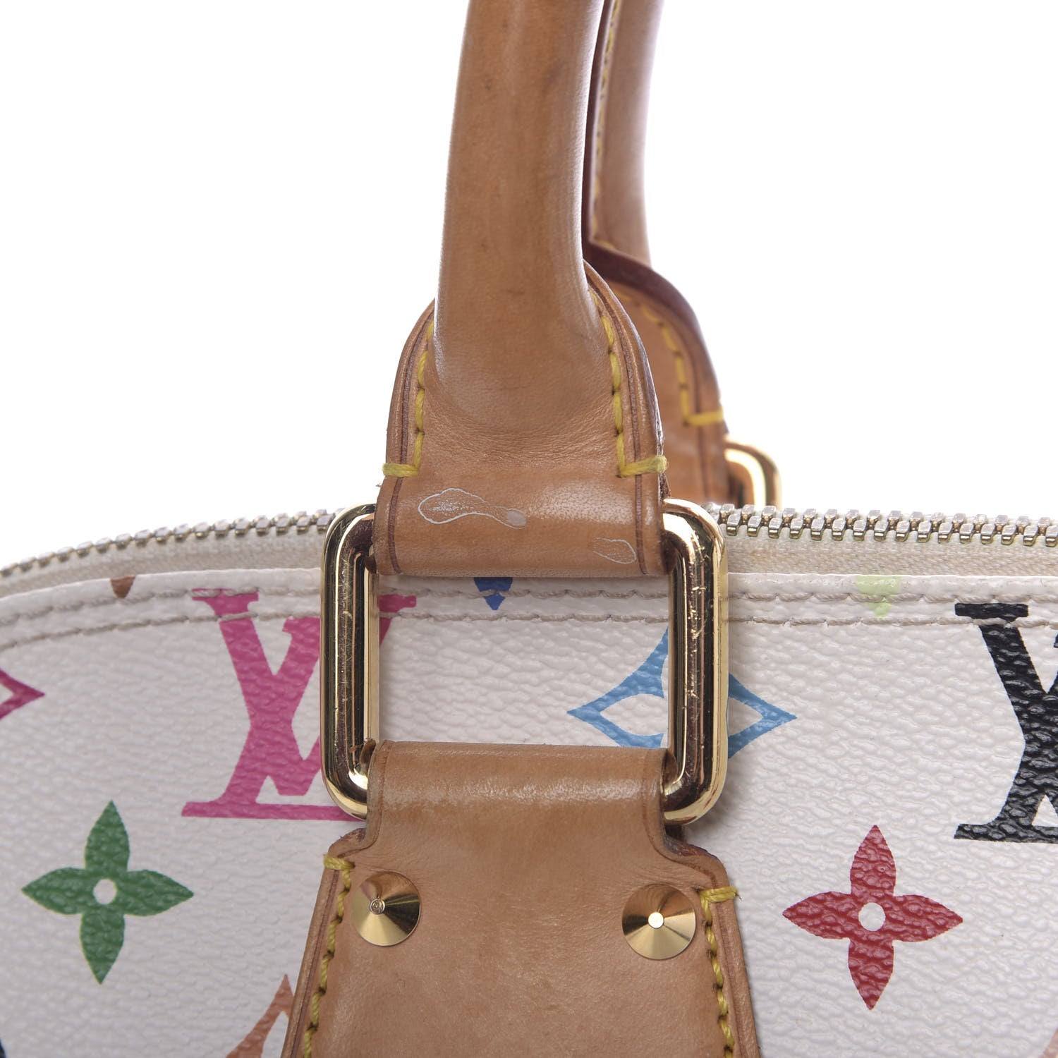 Louis Vuitton Monogram Multicolor Alma White 9 of 13