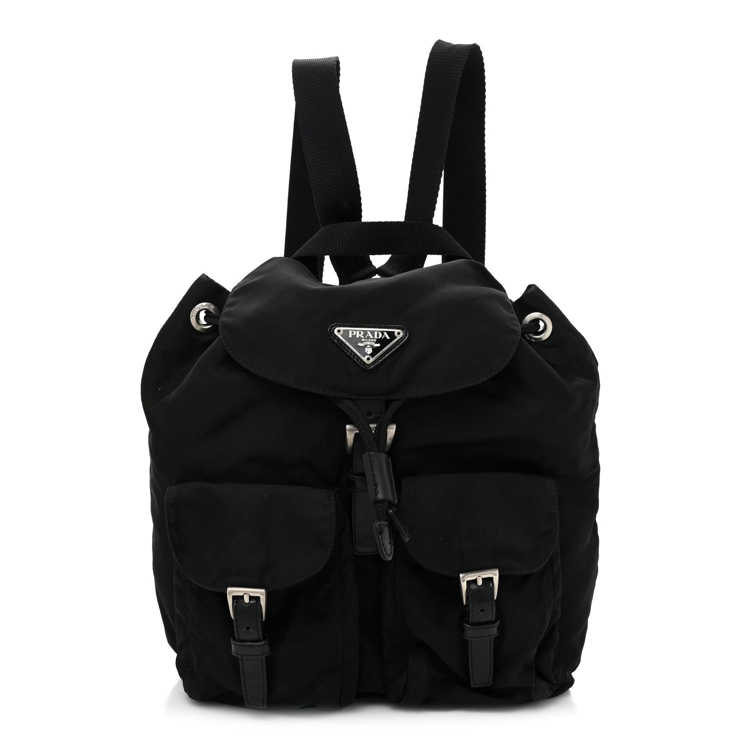 Prada Tessuto Nylon Vela Small Backpack Black 1 of 8