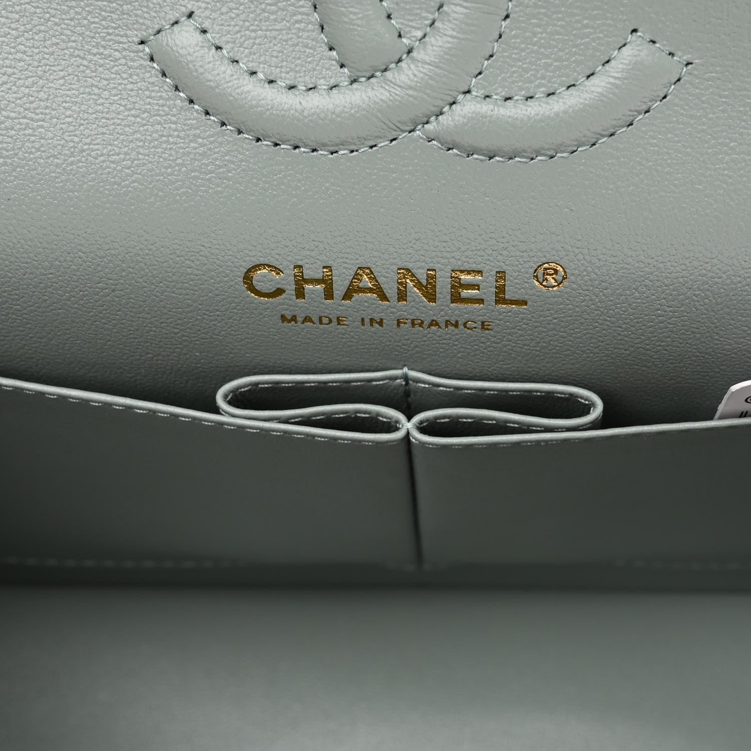 Chanel Caviar Quilted Small Double Flap Light Blue 6 of 10