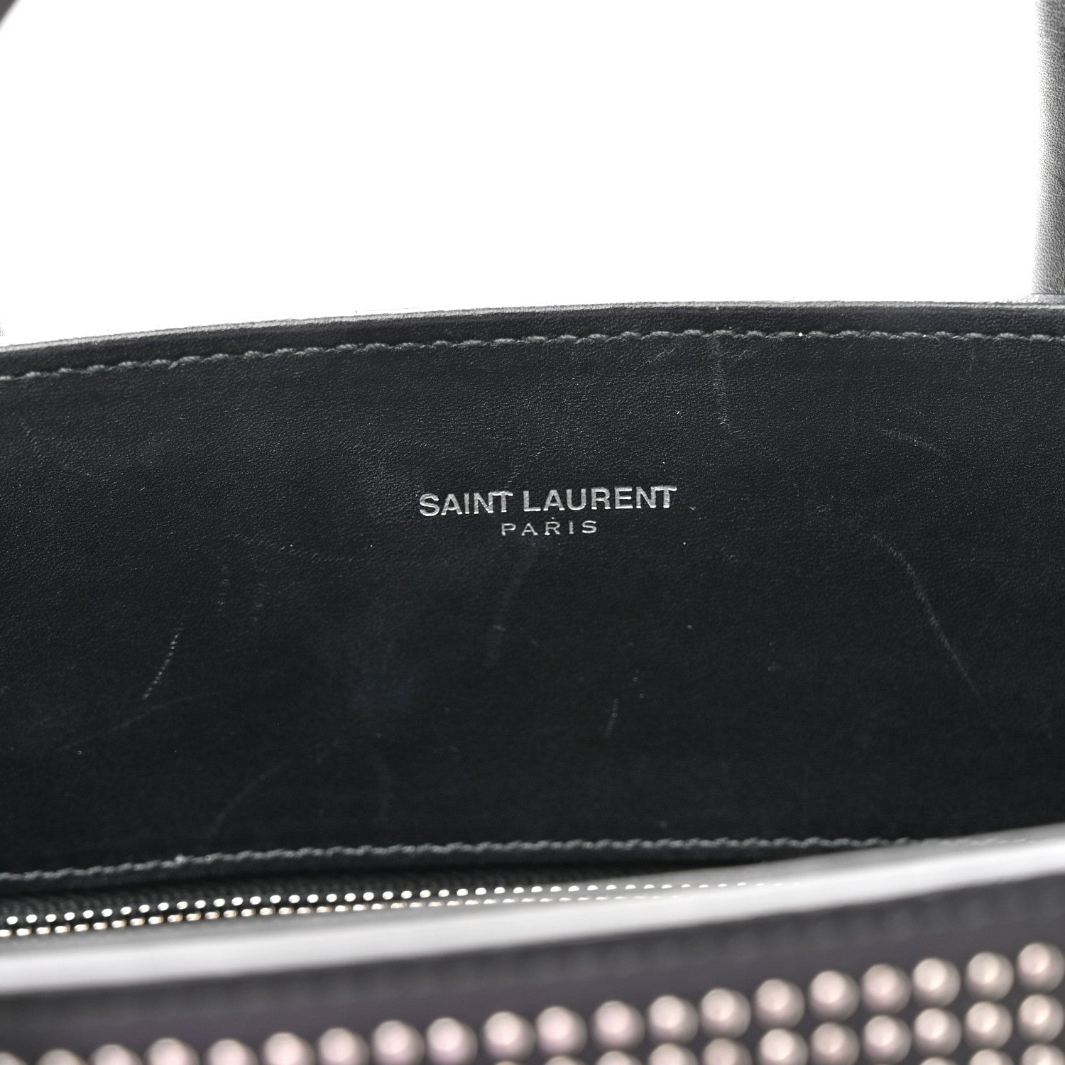 Saint Laurent Calfskin Studded Small Sac De Jour Black 12 of 16