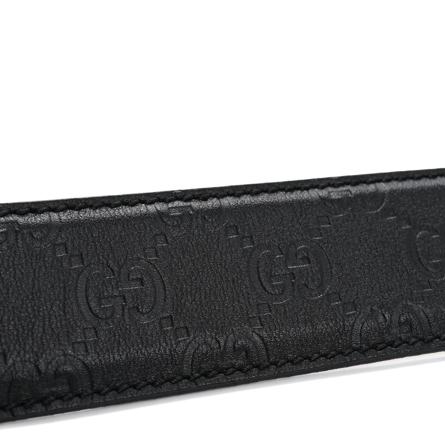 Guccissima Interlocking G Belt 95 38 Black