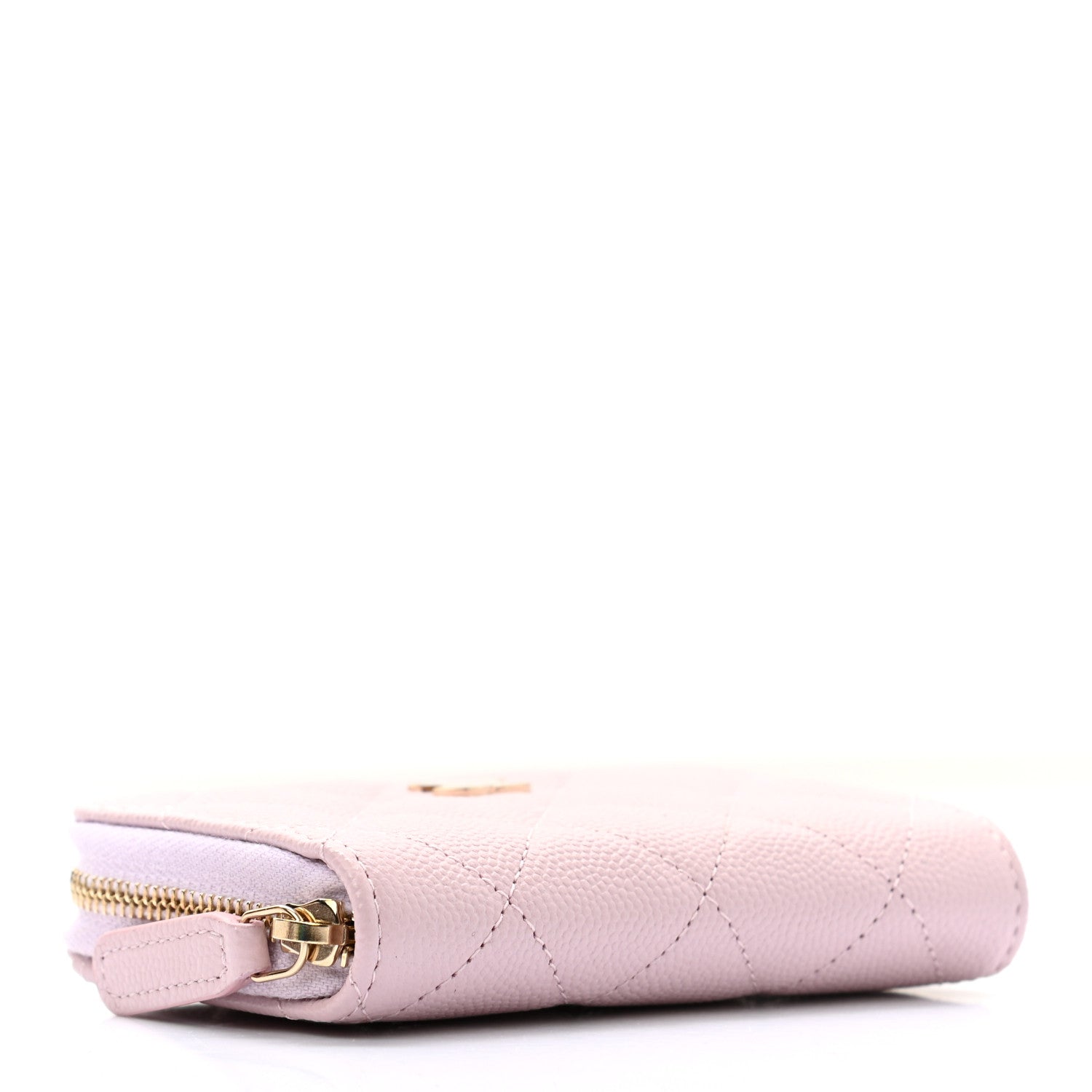 Chanel Caviar Quilted Zip Coin Purse Light Pink 4 of 8