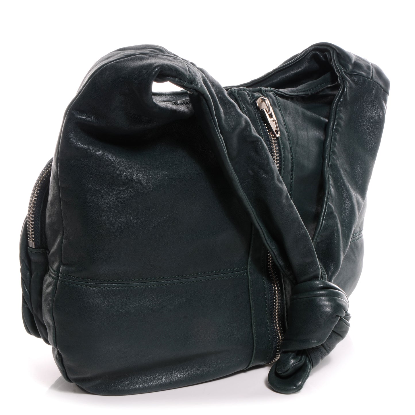Leather Donna Hobo English Green