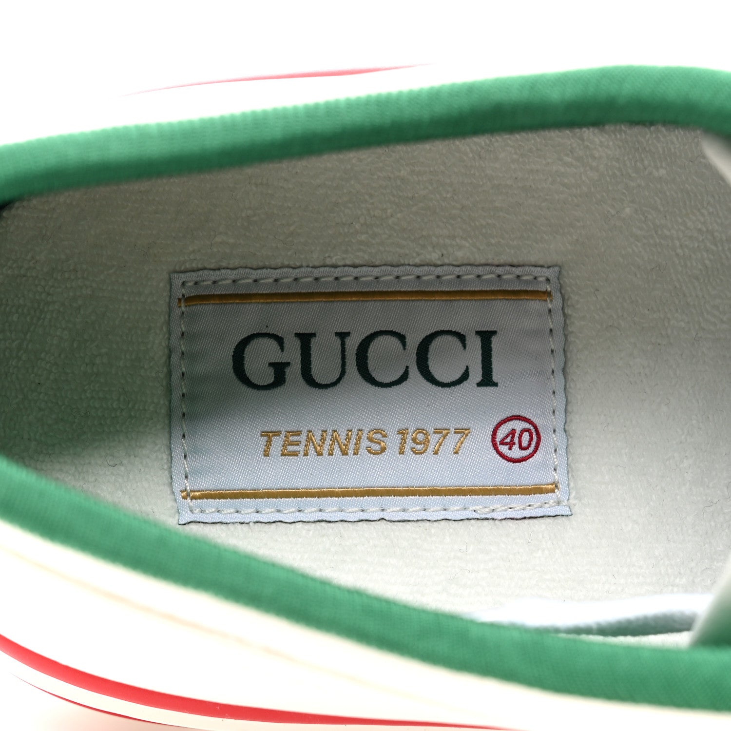 Gucci Canvas Web Womens 1977 Tennis Sneakers 40 White 7 of 9