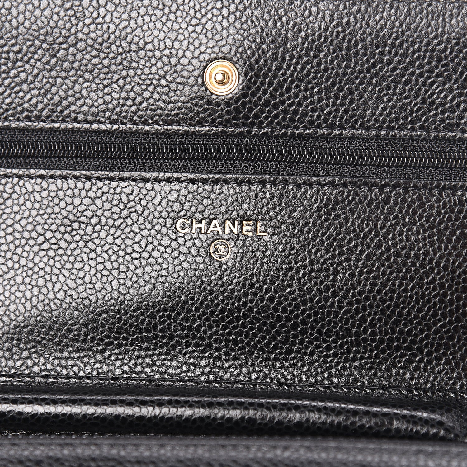 Chanel Caviar Quilted Wallet On Chain WOC Black 8 of 12