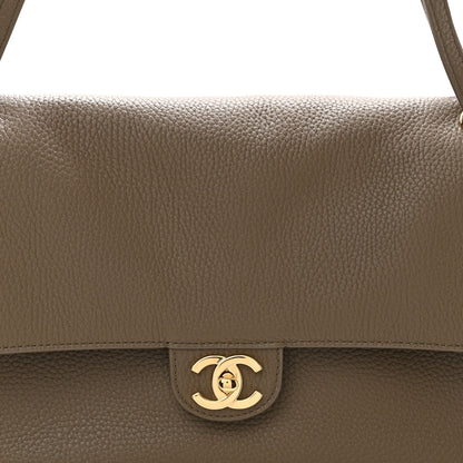 Chanel Grained Calfskin Small Souplissimo Maxi Flap Light Brown 8 of 11