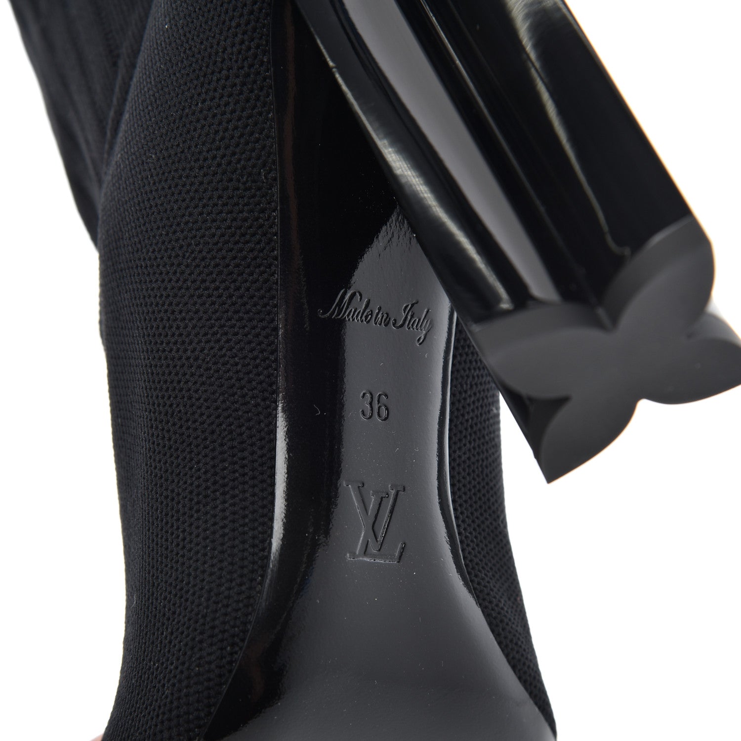 Louis Vuitton Stretch Fabric New Wave Silhouette Ankle Boots 36 Black 6 of 9