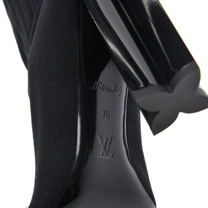 Louis Vuitton Stretch Fabric New Wave Silhouette Ankle Boots 36 Black 6 of 9