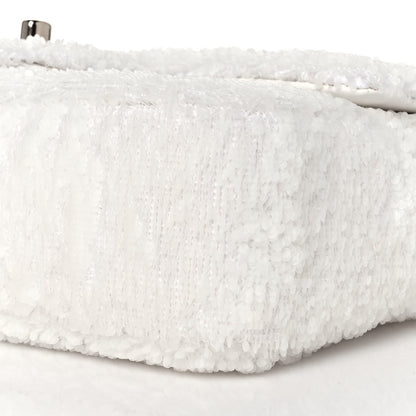 Chanel Sequin Mini Rectangular Flap White 8 of 9