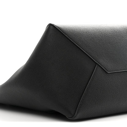 Celine Soft Grained Calfskin Medium Belt Cabas Phantom Black 9 of 10