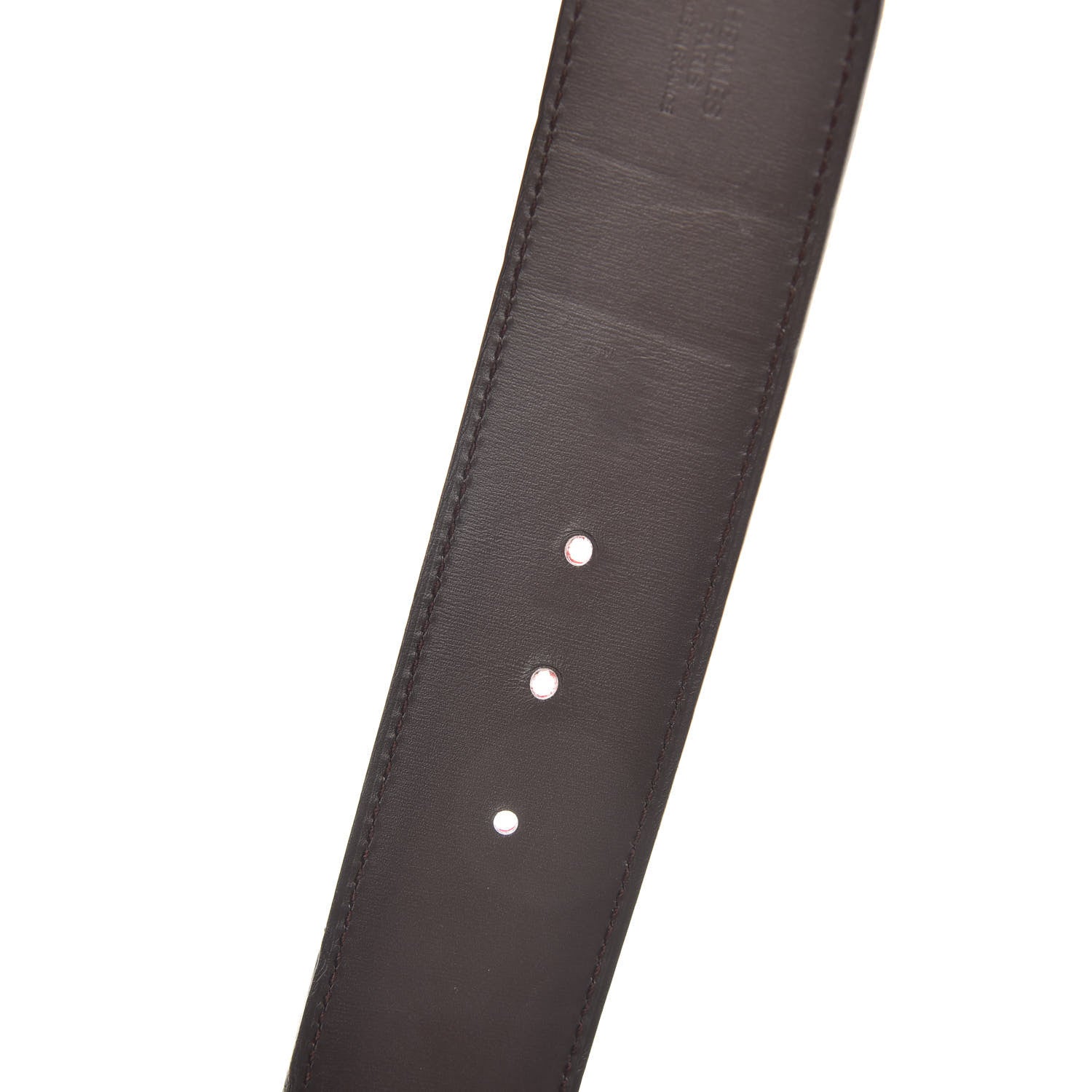 Hermes Epsom Chamonix 42mm Constance H Belt 95 Rouge Casaque Chocolate 4 of 5