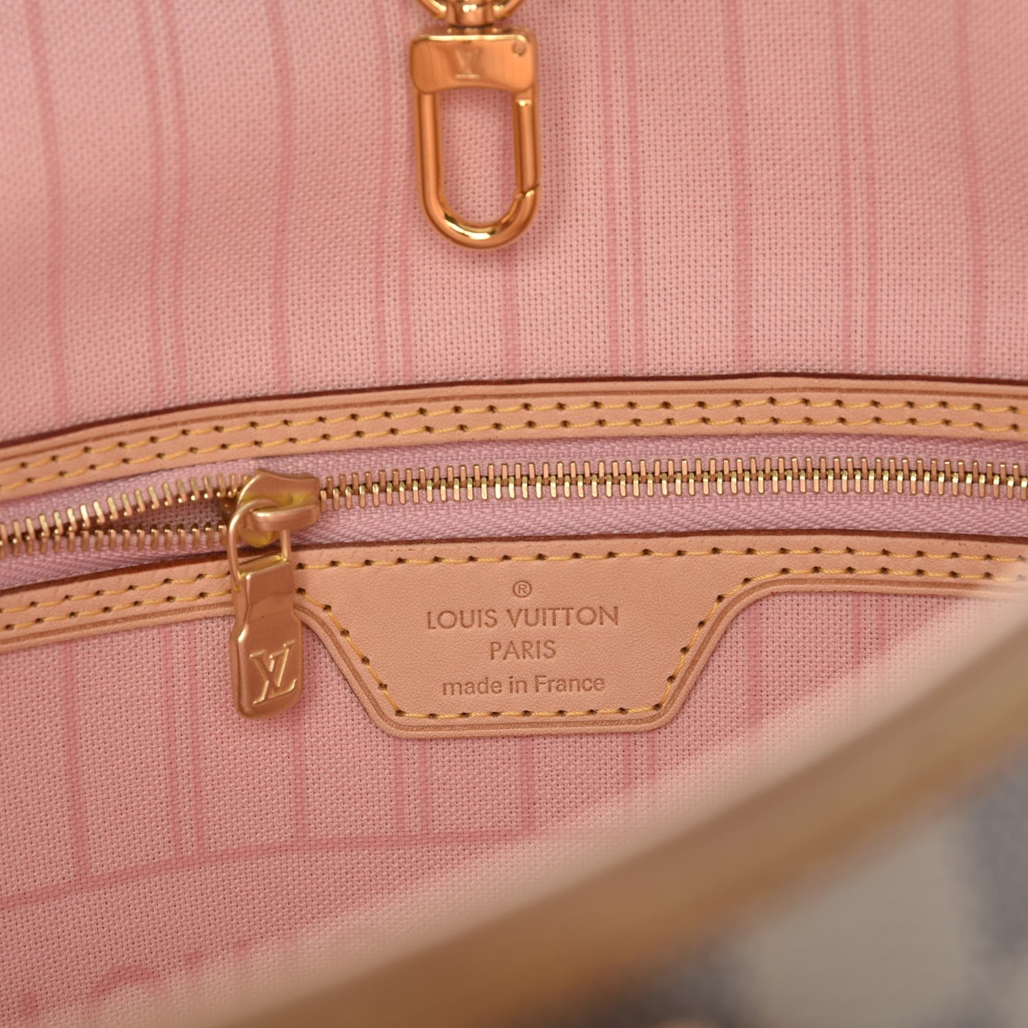 Louis Vuitton Damier Azur Neo Neverfull MM Rose Ballerine 6 of 10