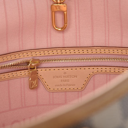 Louis Vuitton Damier Azur Neo Neverfull MM Rose Ballerine 6 of 10