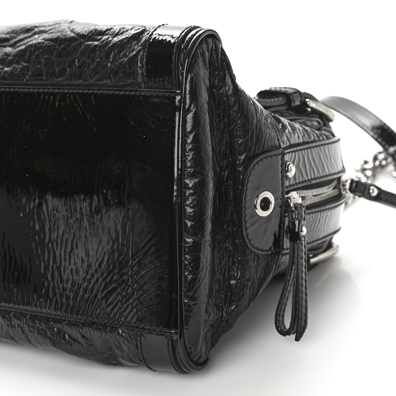 Dolce & Gabbana Naplak Vernice Miss Easy Way Boston Bag Black 10 of 10