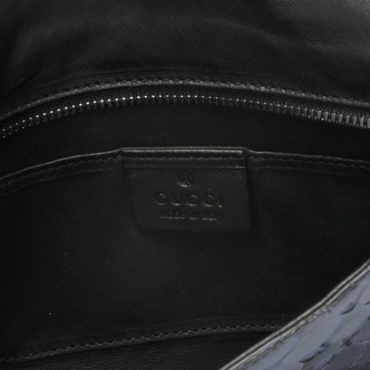 Gucci Python Journal Clutch Blue 3 of 7