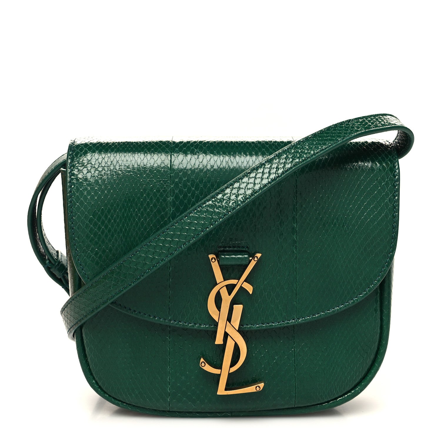 Saint Laurent Watersnake Small Kaia Satchel Green 1 of 11