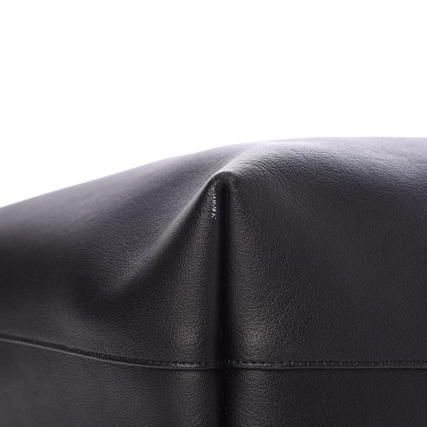 Calfskin Large Shopping Tote Black