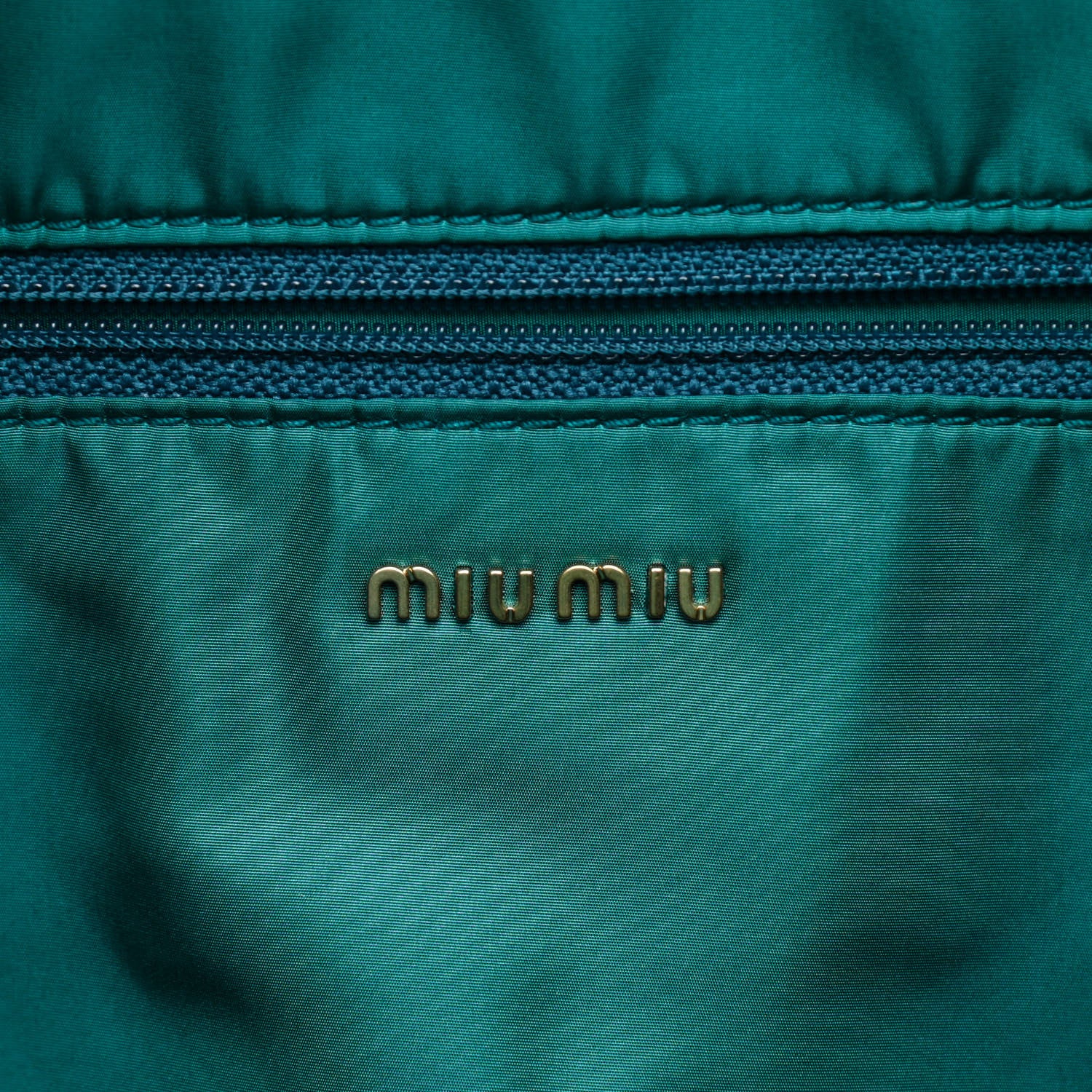 Miu Miu Soft Calf Softy Shoulder Bag Peacock Blue 5 of 11