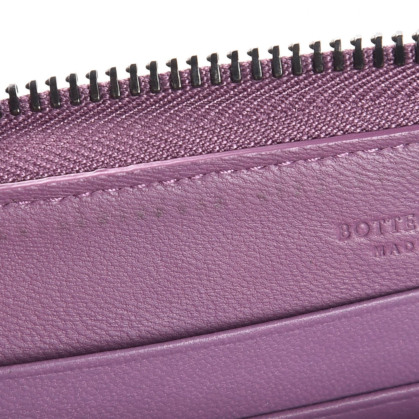Nappa Intrecciato Zip Around Wallet Corot
